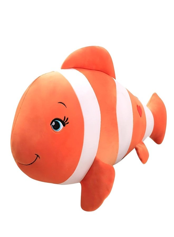 DTR Creation Orange Clown Fish Soft Toy for Kids ? 65cm Long | Cute Plush Nemo-Style Stuffed Animal | Ocean Sea Animal Toy for Girls & Boys | Hugging Pillow for Sleeping & Gifting - Image 1